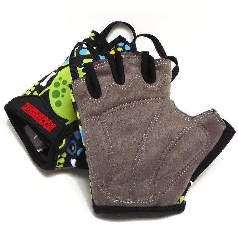 ZippyRooz Monsters Half Finger Kids Biking Gloves Zippyrooz All Out Kids Gear