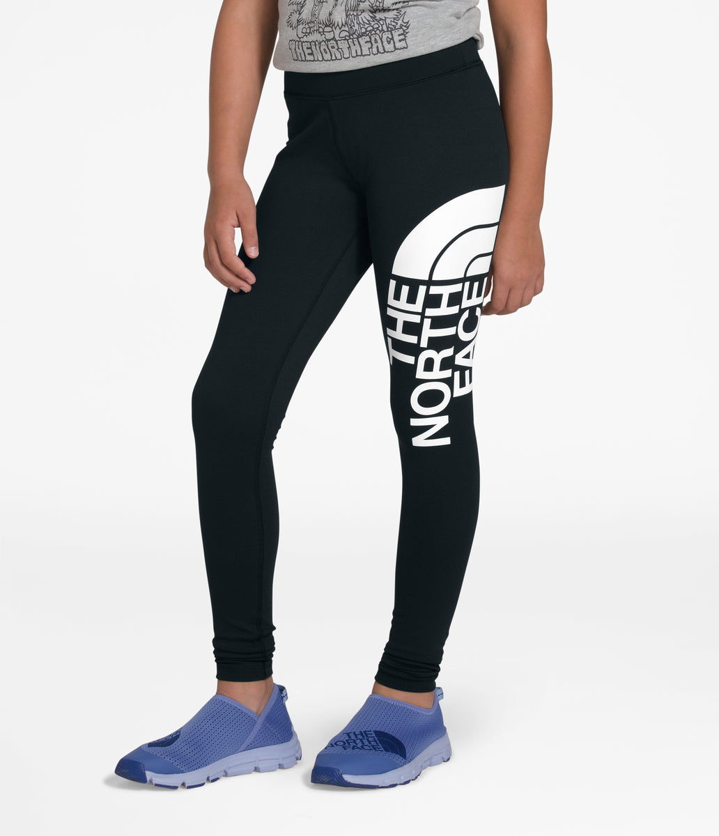 The North Face Girls Graphic Leggings Fawn Grey - Donaghys