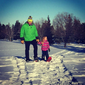 Kids snowshoes 101-How to snowshoe with kids.