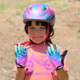 ZippyRooz Rainbow Full Finger Kids Biking Gloves