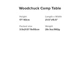 Big Agnes Woodchuck Camp Table