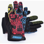 Zippyrooz Robots Full Finger Kids Biking Gloves